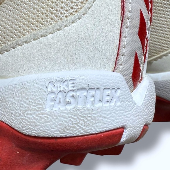 Nike Vapor Untouchable Shark 3 Fastflex Football Cleats Red White Youth Size 11C - Picture 4 of 12
